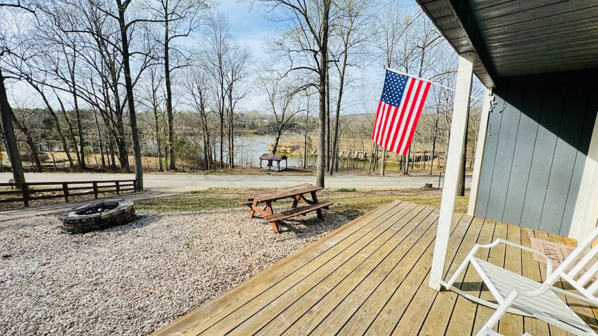Porch view of the lake